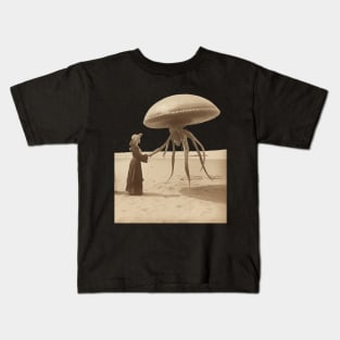 Polite Alien Contact Kids T-Shirt